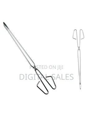Long Handle Campfire Charcoal Tongs Outdoor Barbecue Carbon Clip