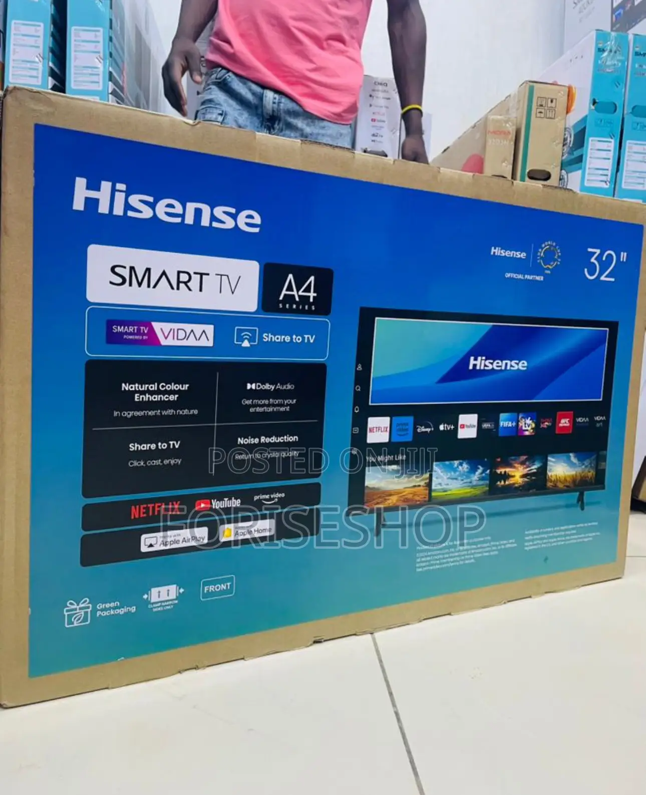 Hisense 32inch Flameless Tv A32 Series 32" Inch