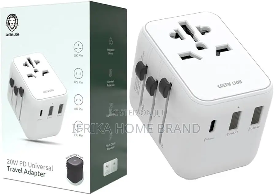 Green Lion 20w Pd Universal Travel Adapter