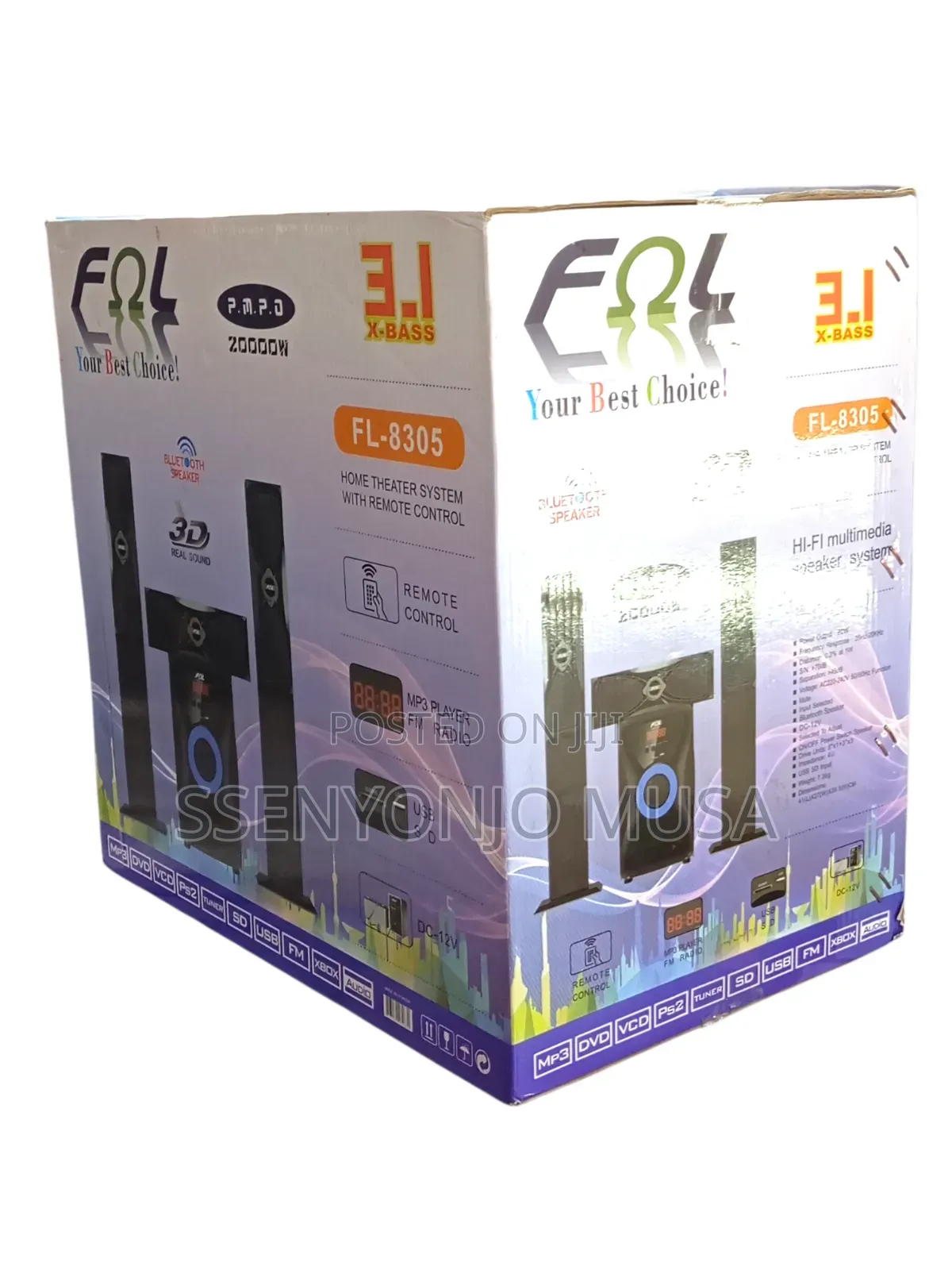 Fal Fl-8305 80w Bluetooth Woofer Home Theater System With Remote