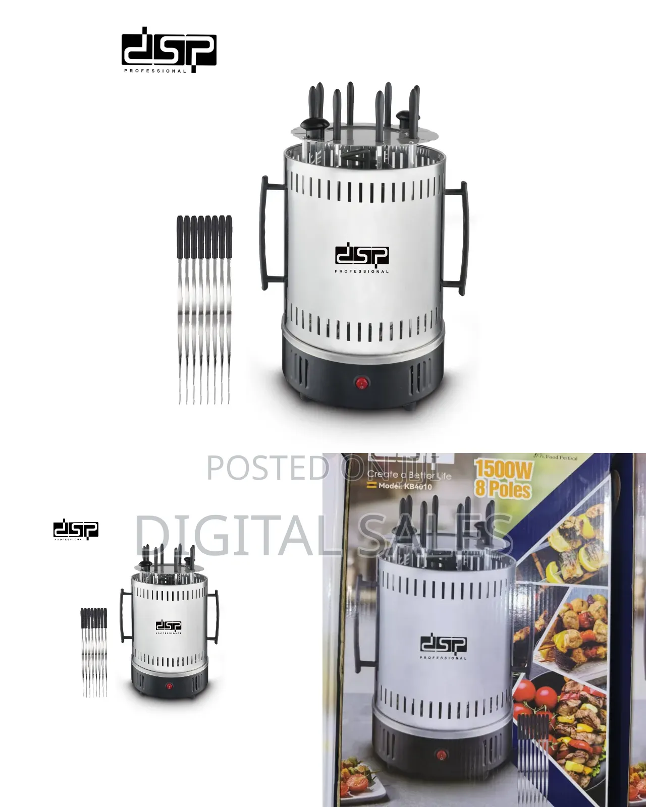 Automatic Rotating Barbecue Skewer Grill