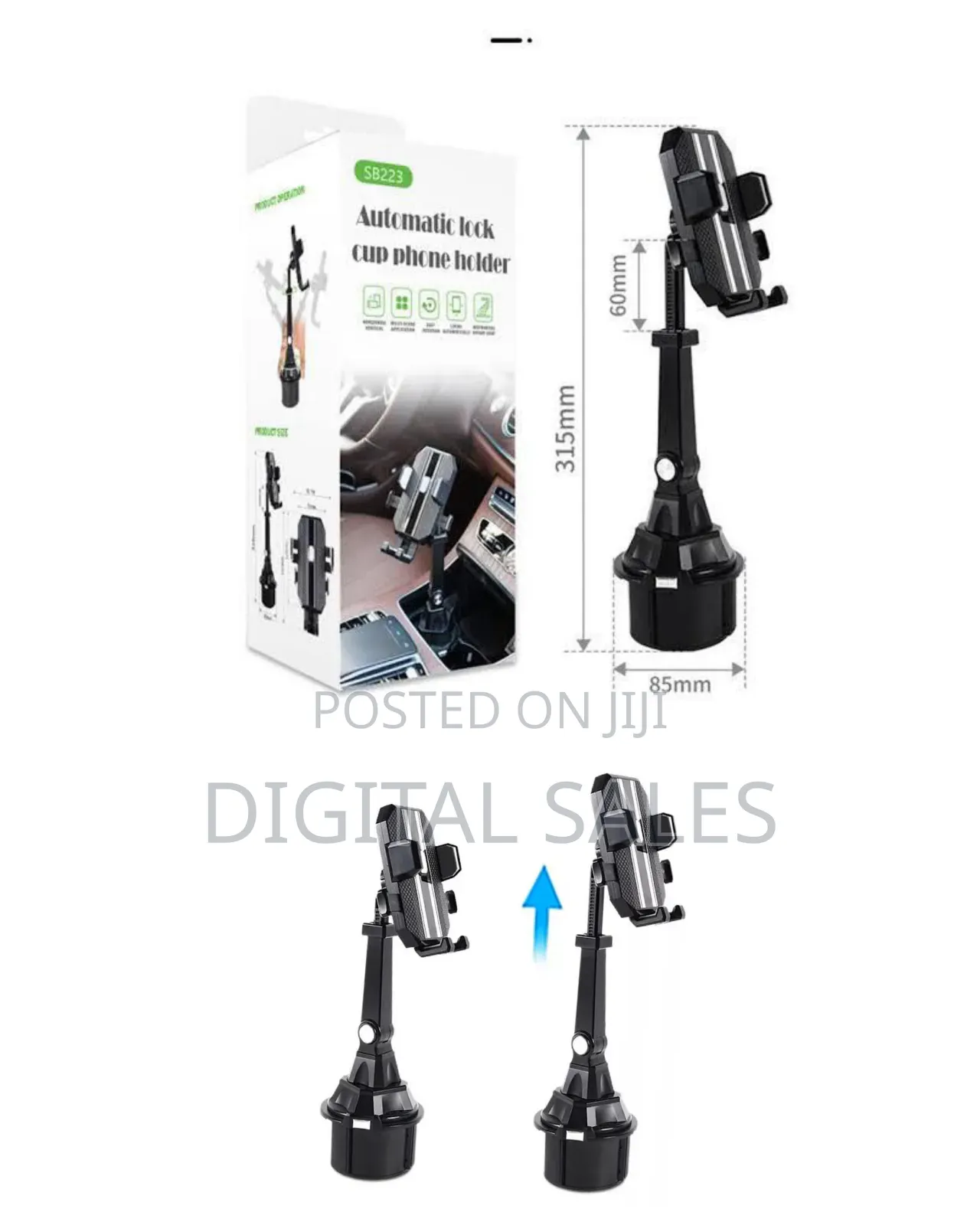 Automatic Lock Cup Phone Holder