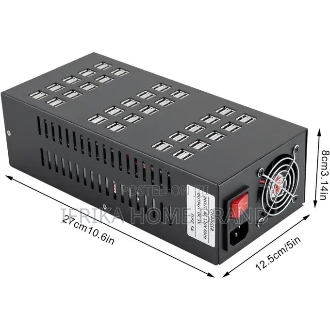 Multi-Port Usb Charging Station, 60 Port Portable Usb Charging Station
