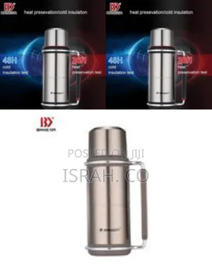Large Capacity Stainless S Vacuum Insulated Flask With Handle, 3,5l