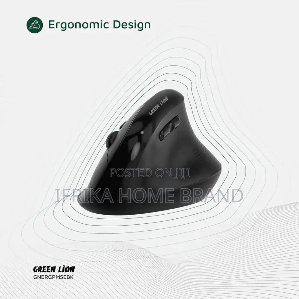Green Lion Ergo Grip Vertical Mouse Wireless Rechargeable Mouse
