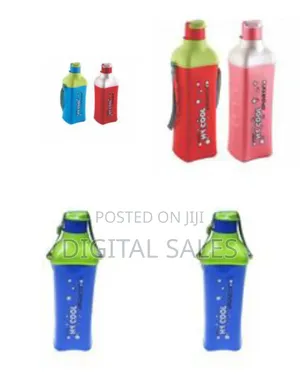 Vibrant "Hy Cool" Sports Water Bottle With Carrying Strap (730ml)