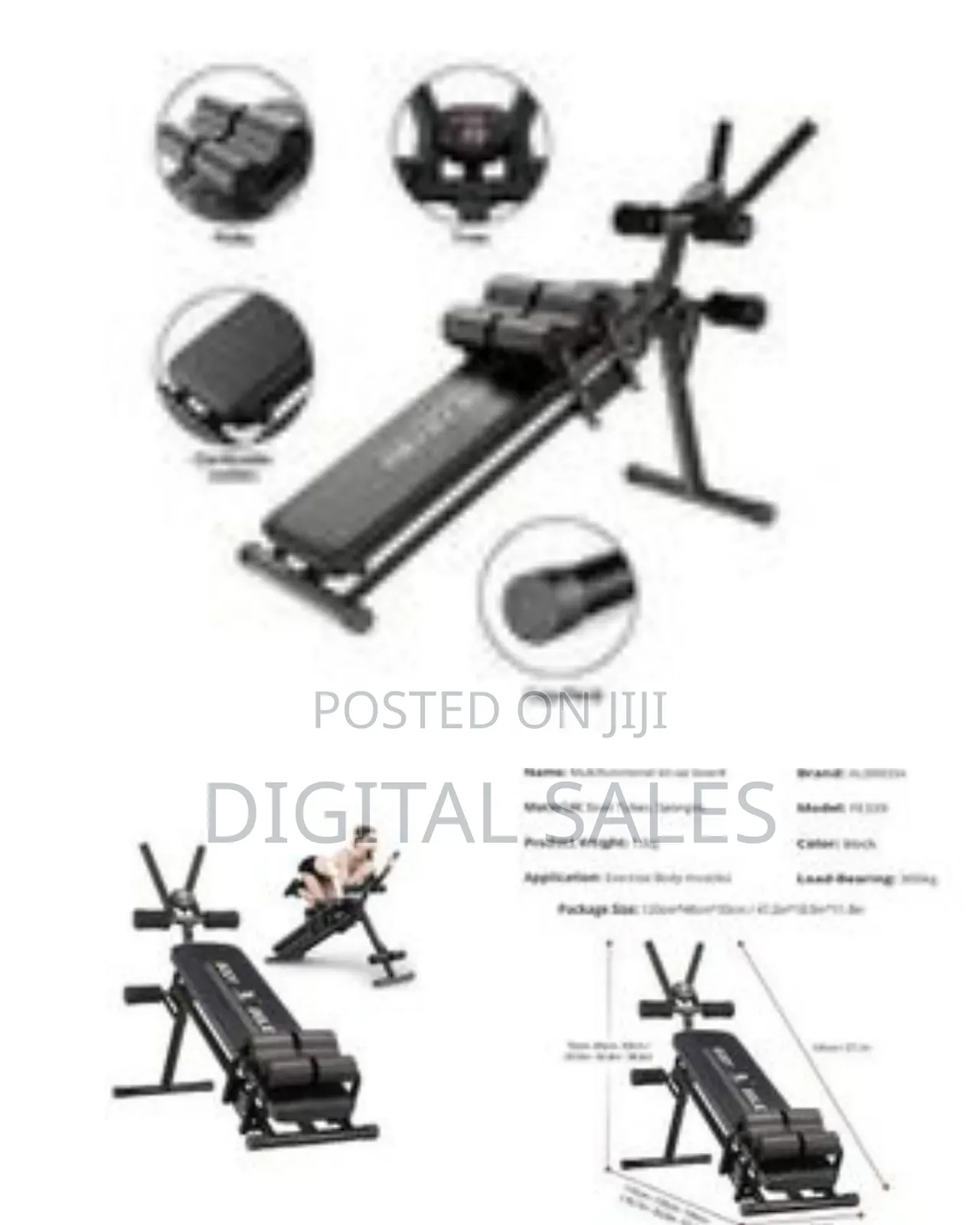 Adjustable Ab Workout or Sit-Up Bench