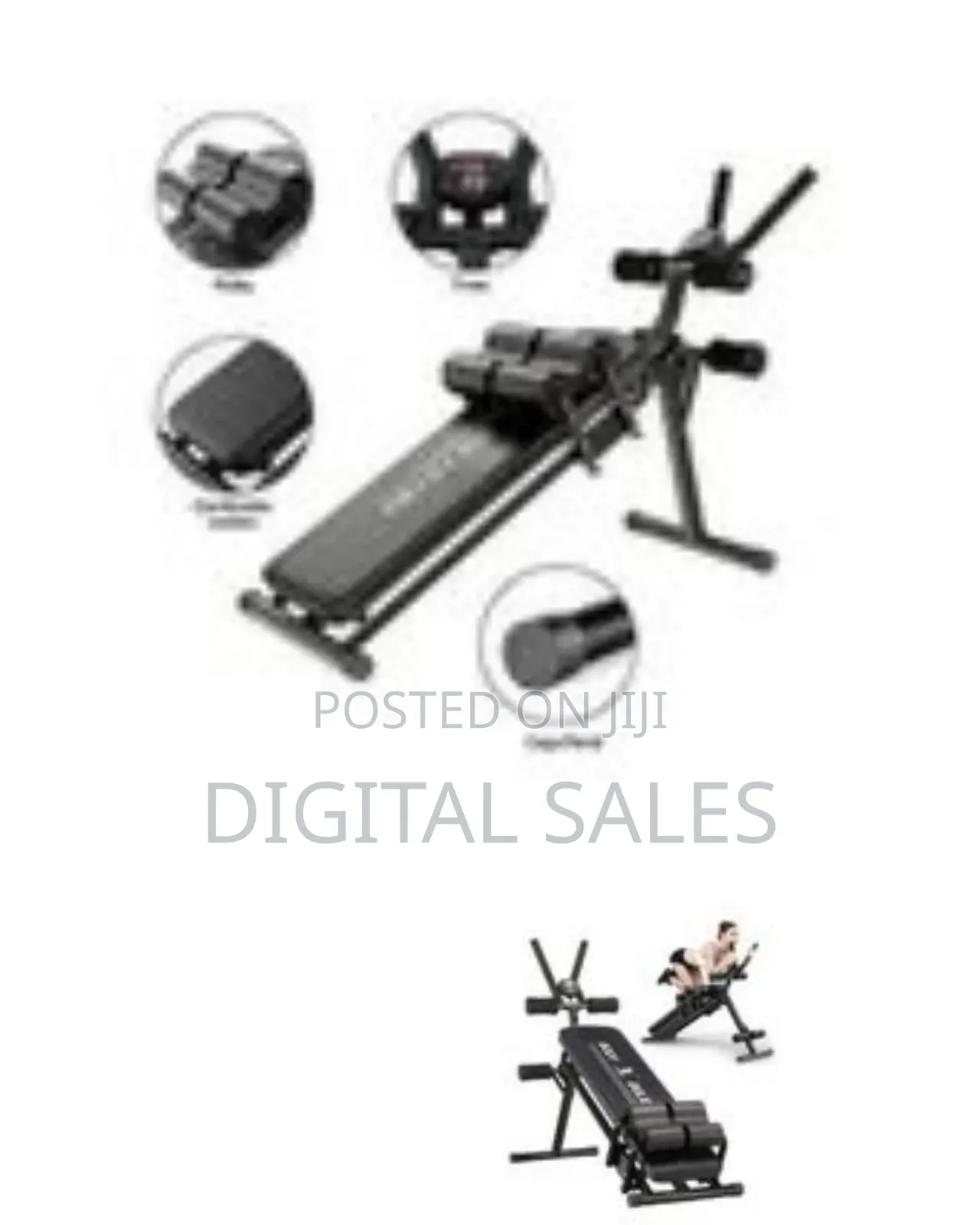 Adjustable Ab Workout or Sit-Up Bench