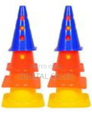Multi-Colored Sports Training Cones Agility Set (30cm)