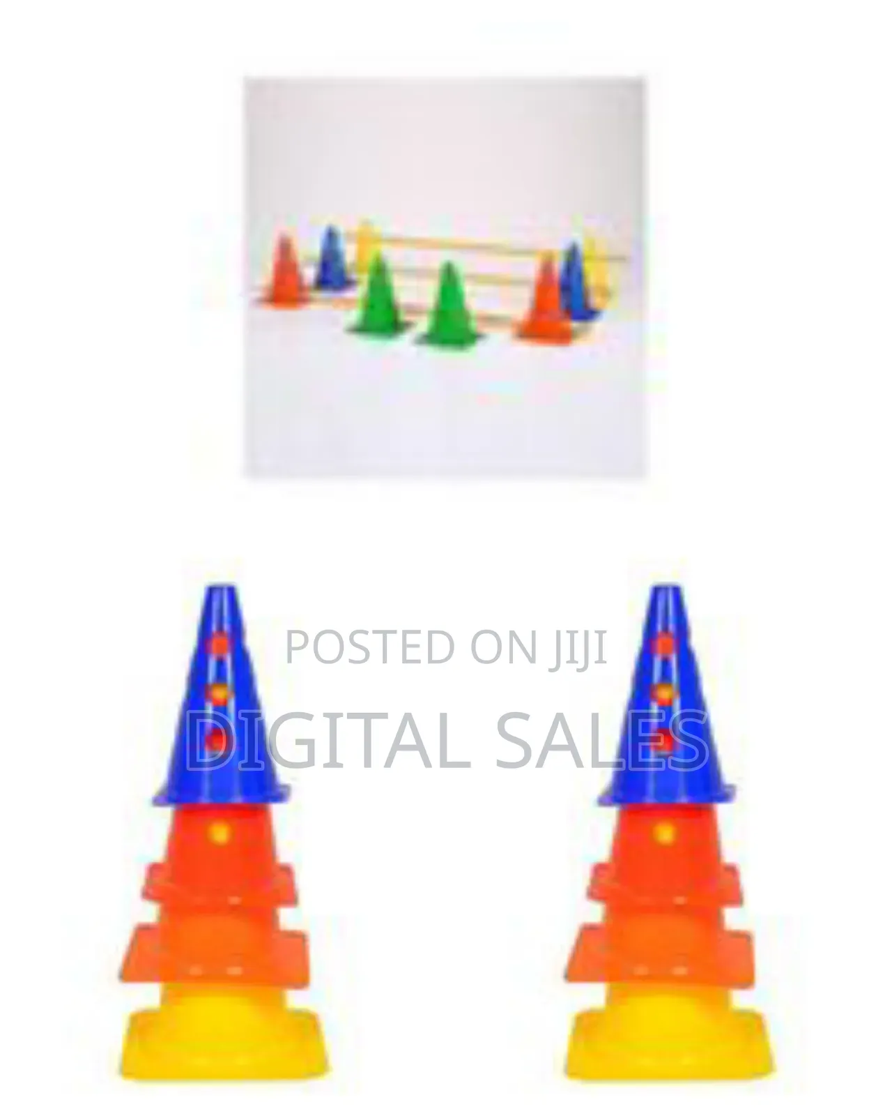 Multi-Colored Sports Training Cones Agility Set (30cm)