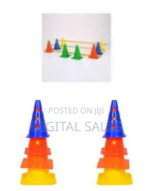 Multi-Colored Sports Training Cones Agility Set (30cm)