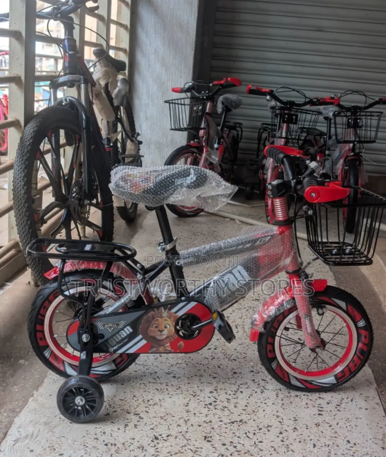 Ride On 2-6years Bicycle With Training Wheels