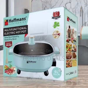 Hoffmans Hm-3030 Multifunctional Electric Hot Pot With Wooden Spatula
