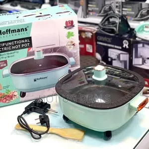 Hoffmans Hm-3030 Multifunctional Electric Hot Pot With Wooden Spatula