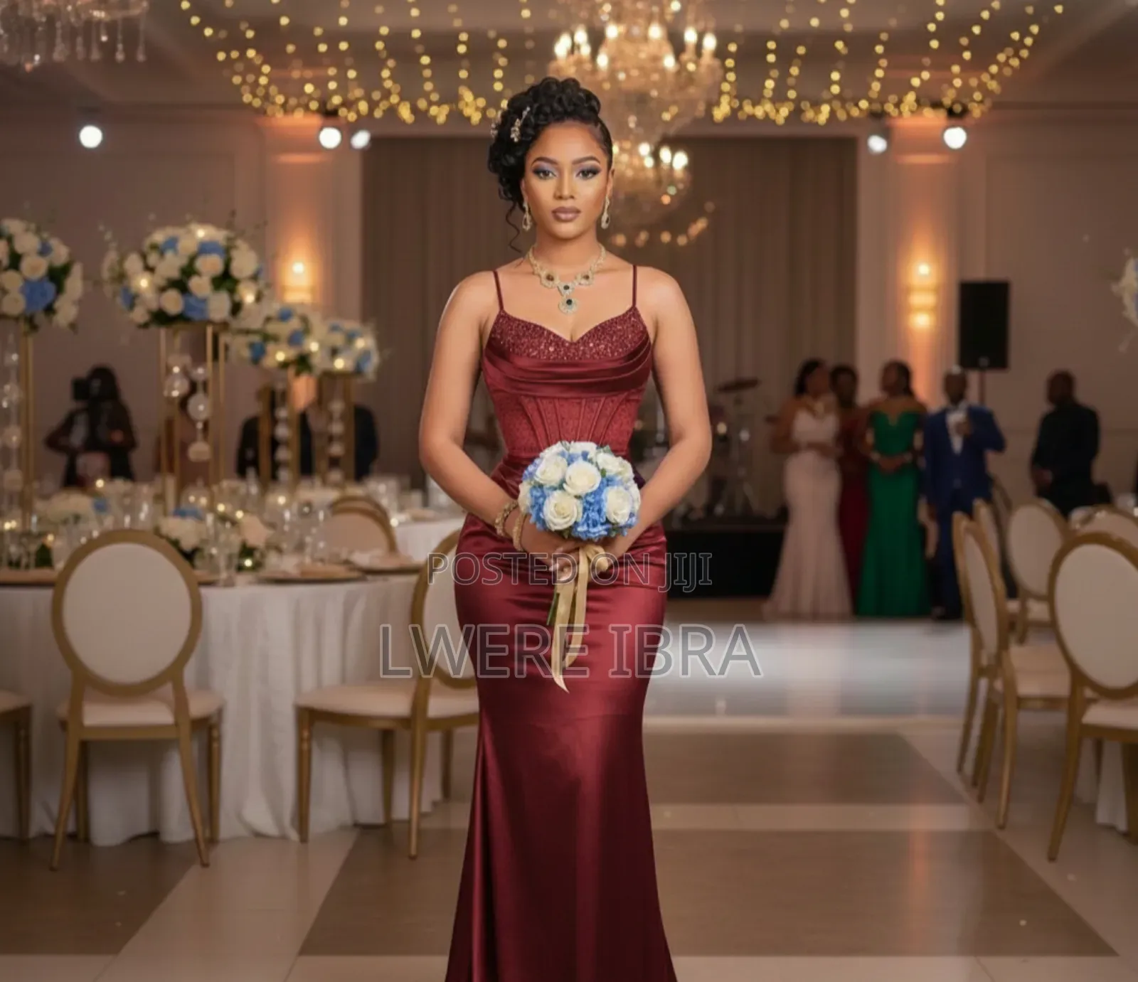 Green Prom Satin Party Dresses for Ladies