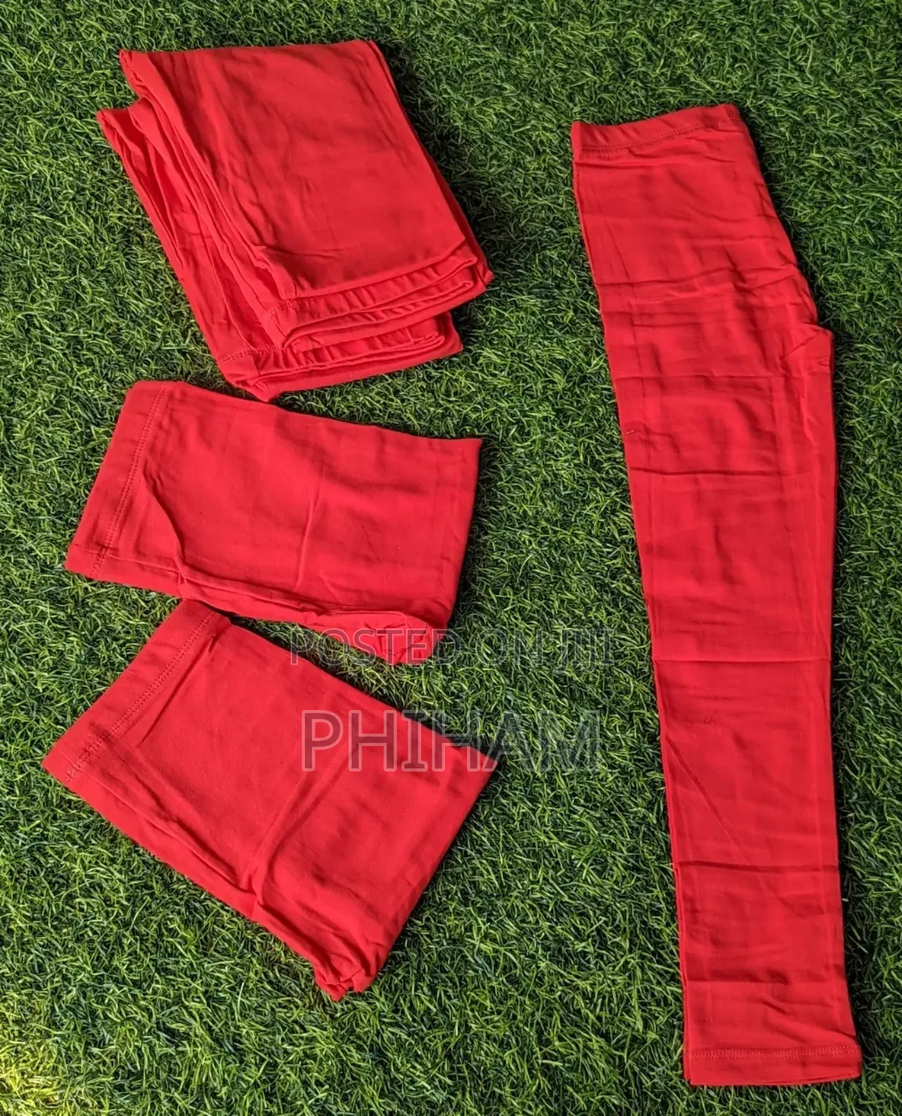Girls/Kids Red Leggings