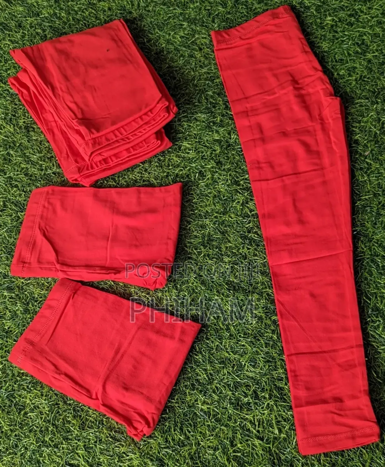 Girls/Kids Red Leggings