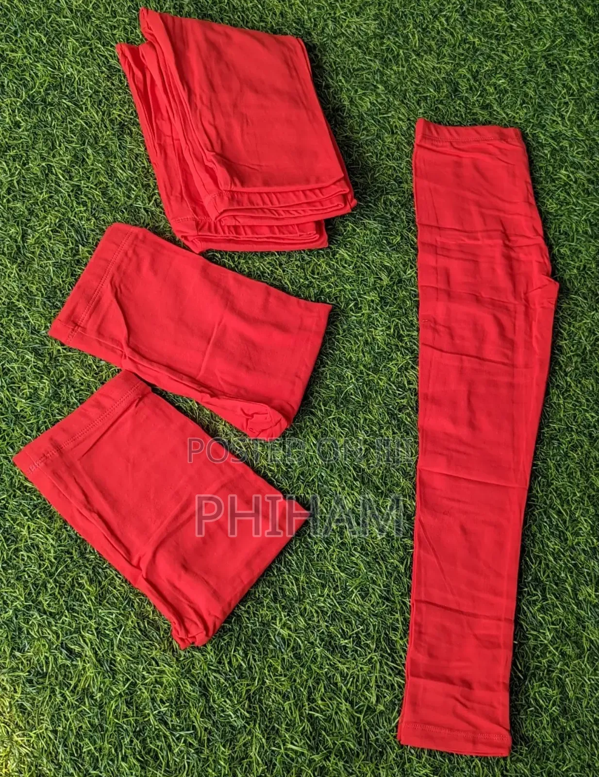 Girls/Kids Red Leggings
