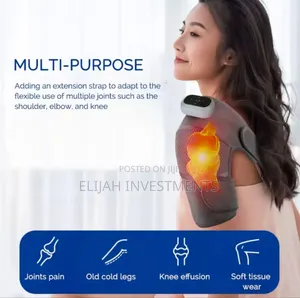 3-in-1 Knee Massager Pad With Heat and Vibration Functions.