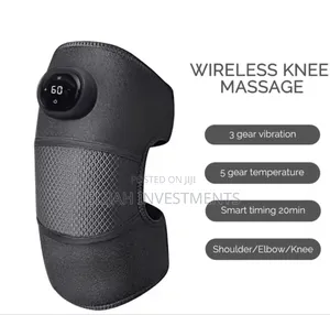 3-in-1 Knee Massager Pad With Heat and Vibration Functions.