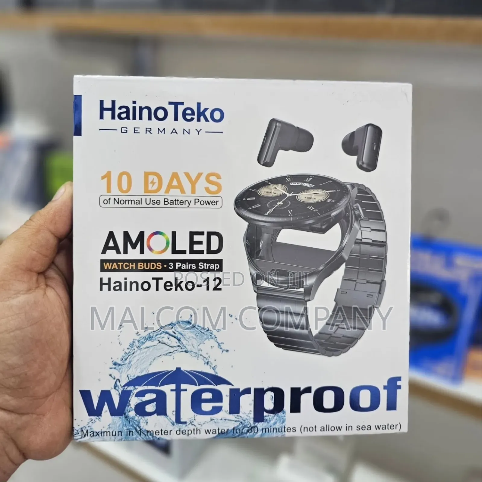 Waterproof Smart Watch With Earbuds.