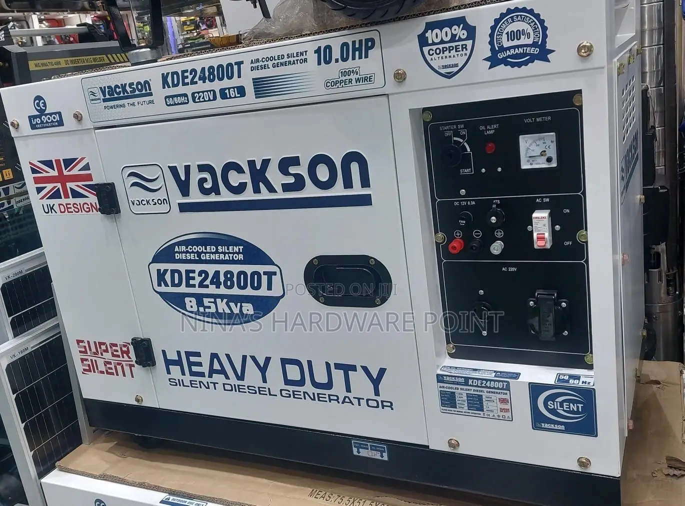 Diesel Generator Air Cooled 8.5kva (Kde24800t)