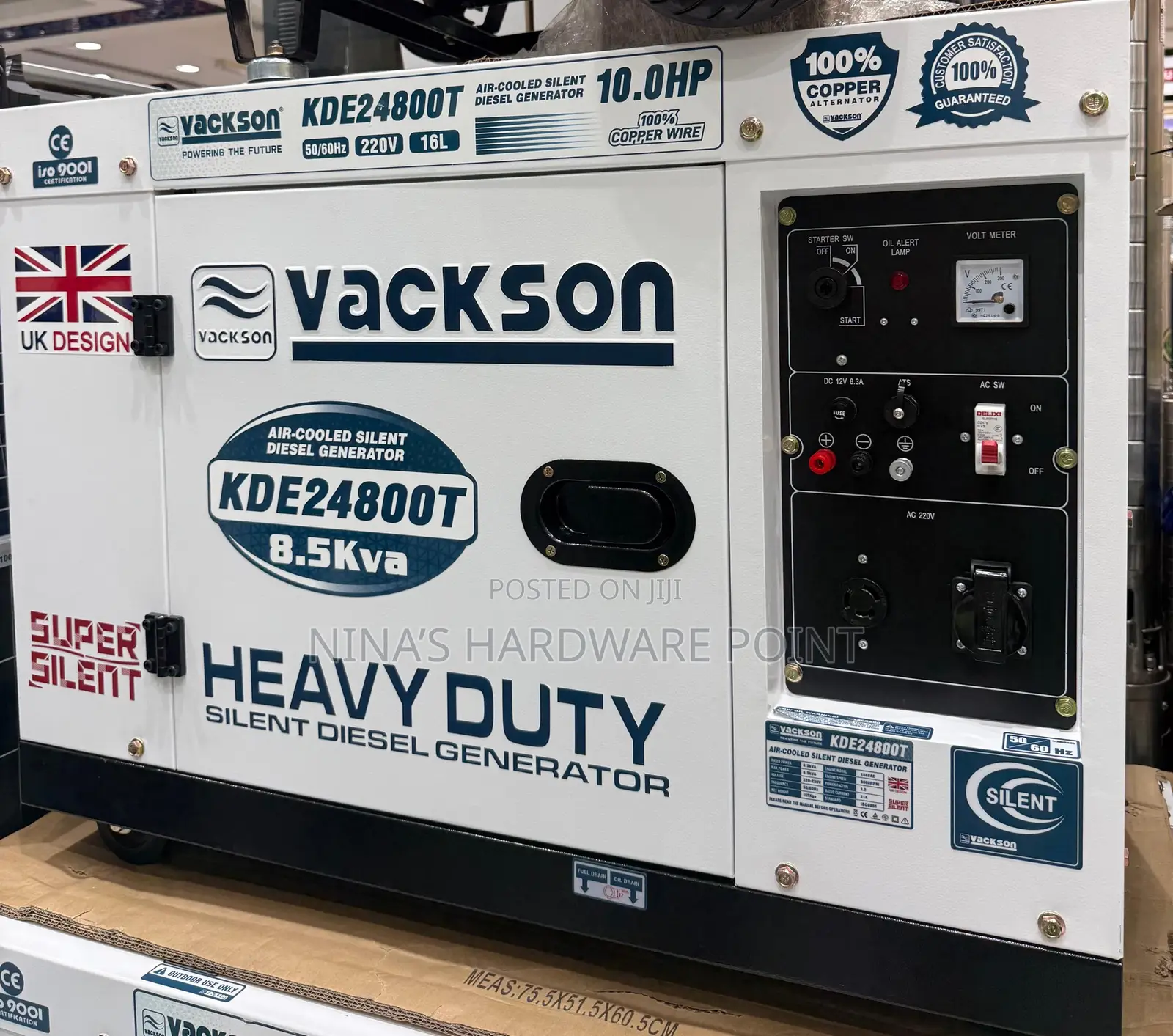 Diesel Generator Air Cooled 8.5kva (Kde24800t)