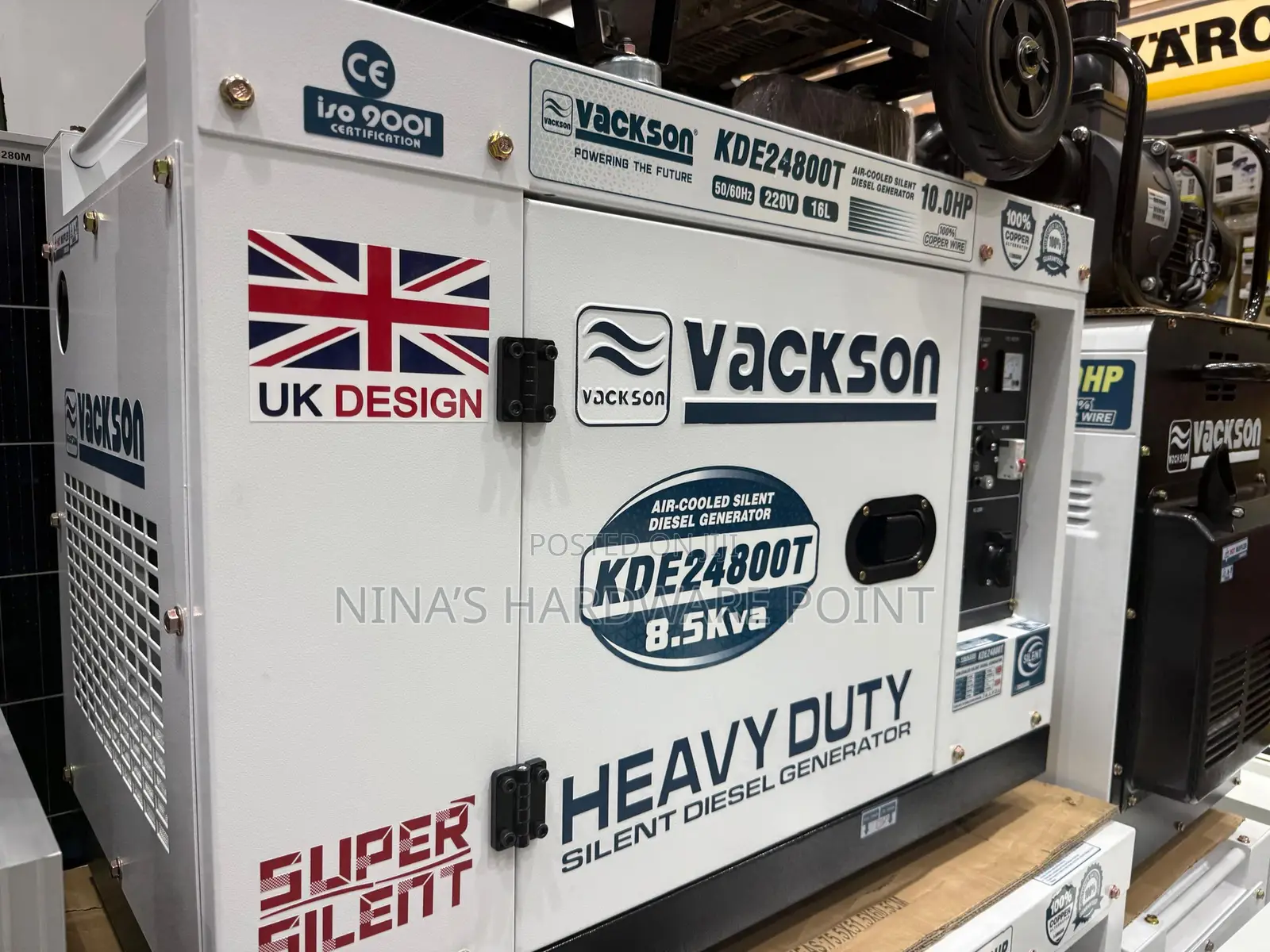 Diesel Generator Air Cooled 8.5kva (Kde24800t)