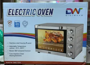 Electric Oven 65l With a Grill and a Rotisserie- For Home Backing