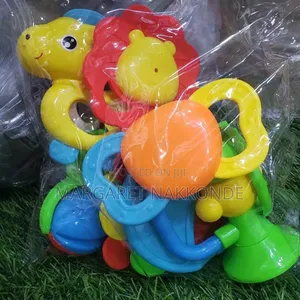 Baby Shakers Each Containing It's Own Teether