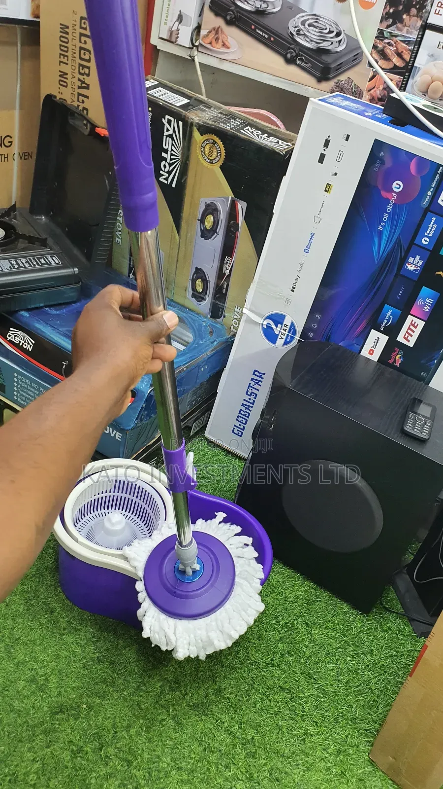 Free Standing House Cleaning Spin Mopper