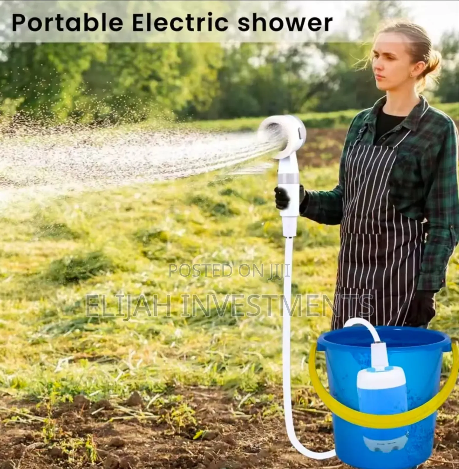 Portable, Mobile Electric Shower System.