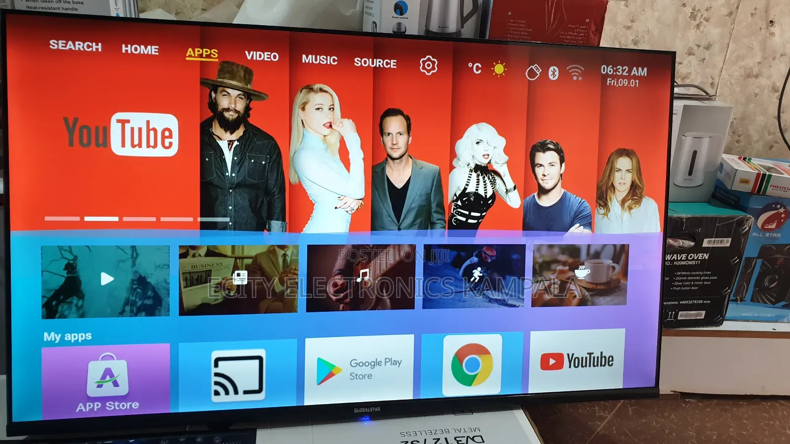 Led Tv Globalstar Andriod 55" Smart