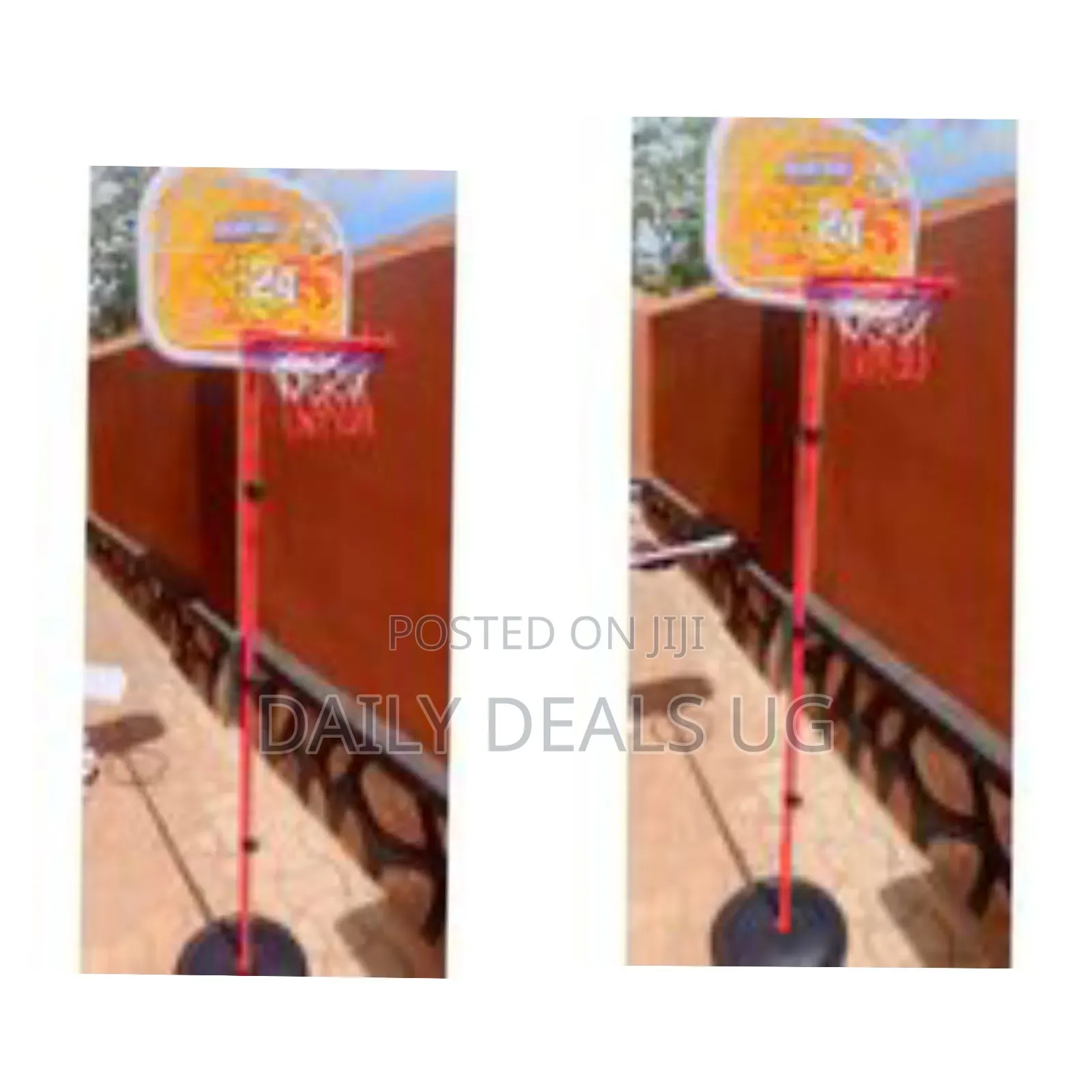 Height-Adjustable Children's Portable Basketball Hoop Set