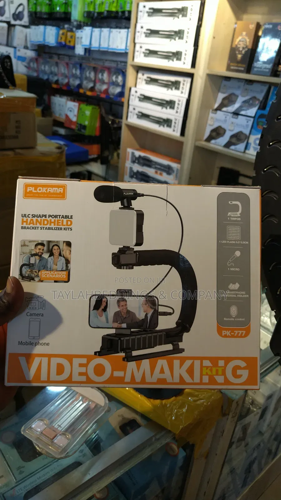 Mobile Phone Stabilizer for Video Shooting,Stand Holder Mini Light Led