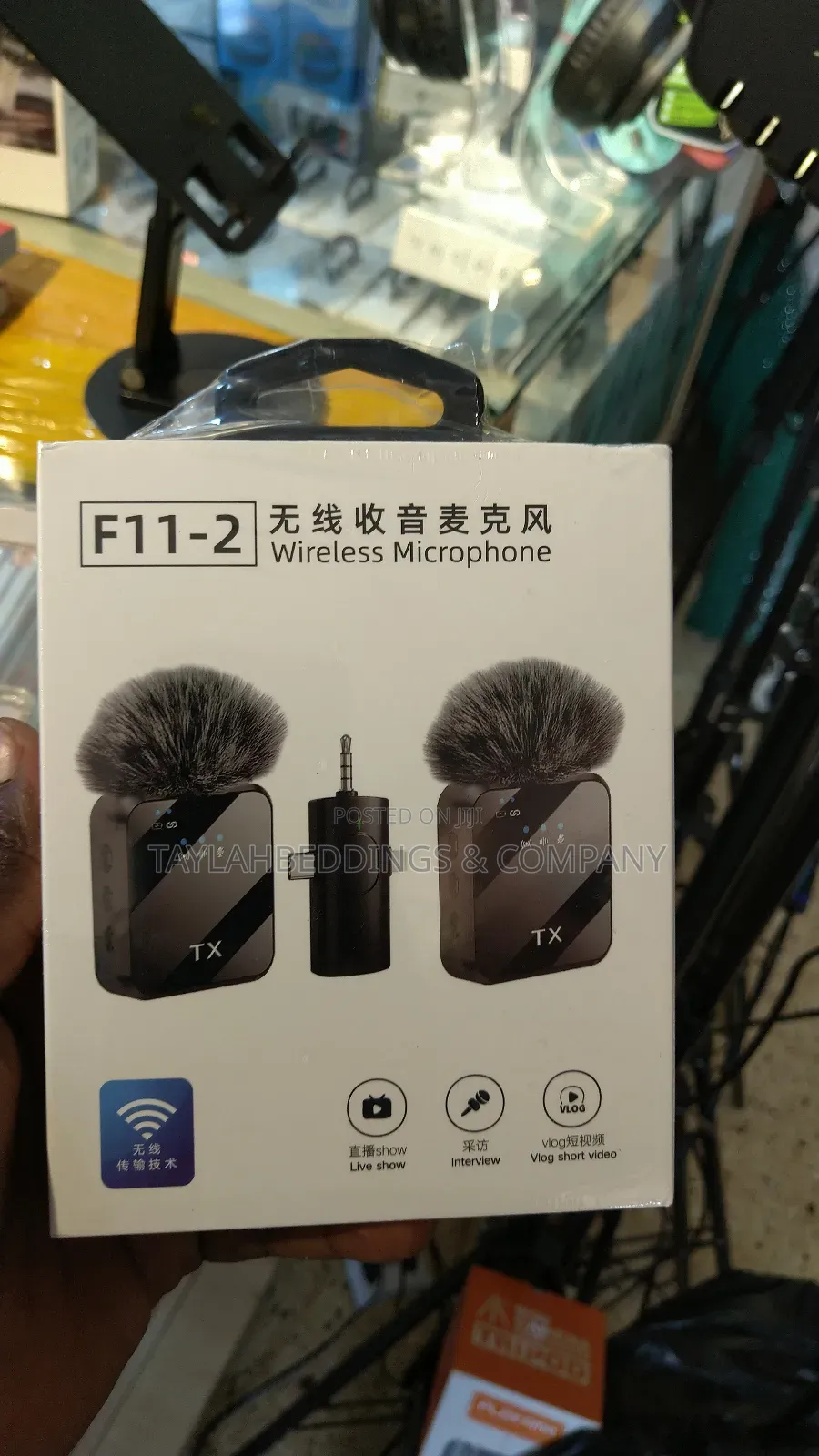 3 in 1 Wireless Microphone, Noise Cancellation Wireless Mic 20m