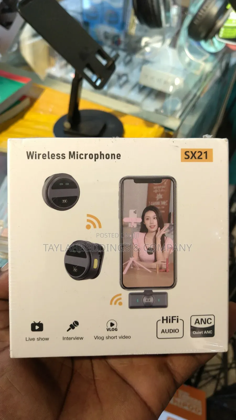 Magnetic Dual Wireless Microphone for iPhone Typec Noise Canceling 30m
