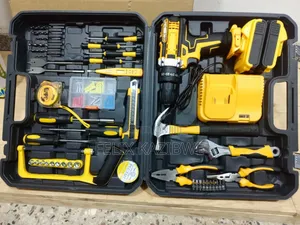 Generic Brand Cordless Drill and Hold Tool Set.
