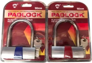 Casa Nickel Plated Padlock 60 Mm Lock and 3 Keys Hardened