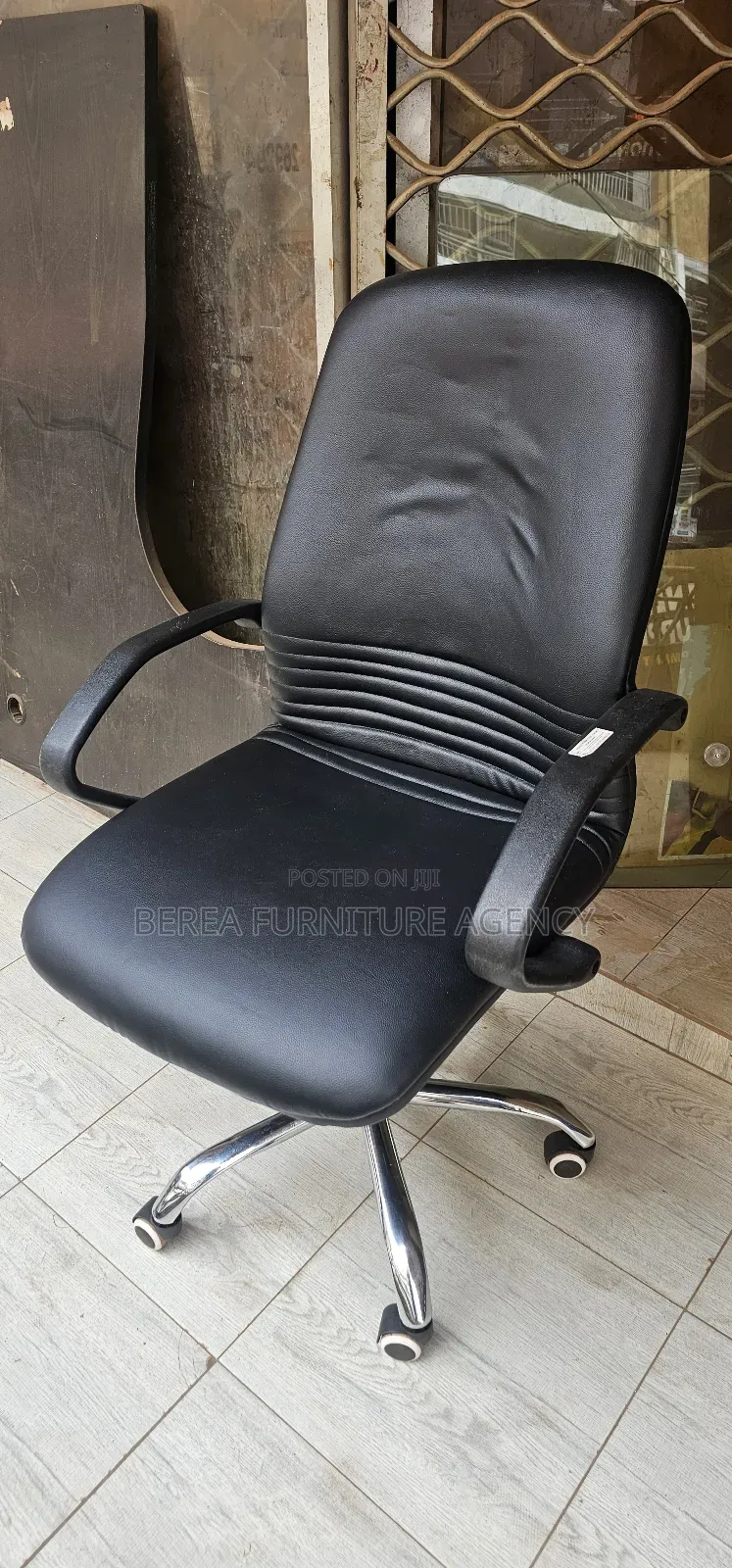 Medium Size Leather Malaysian Chair