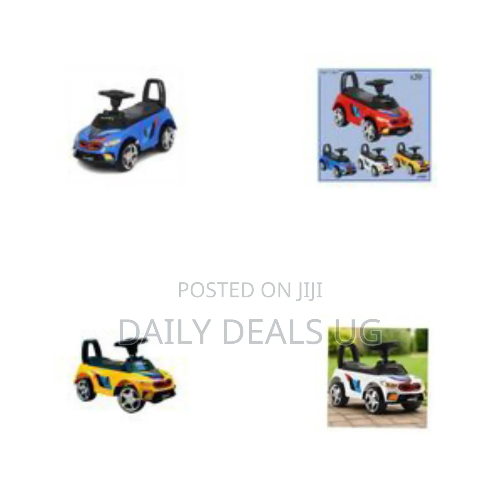Deluxe Toddler Push Car With Sporty Coupe Styling - Multicolor
