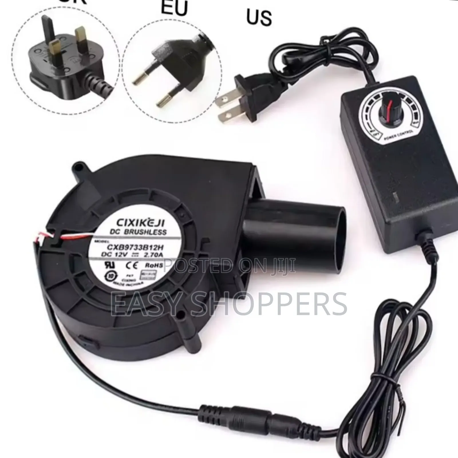 Dc Brushless Blower Fan 12v With an Adjustable Speed