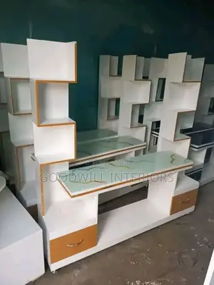 White Polished Tvstand