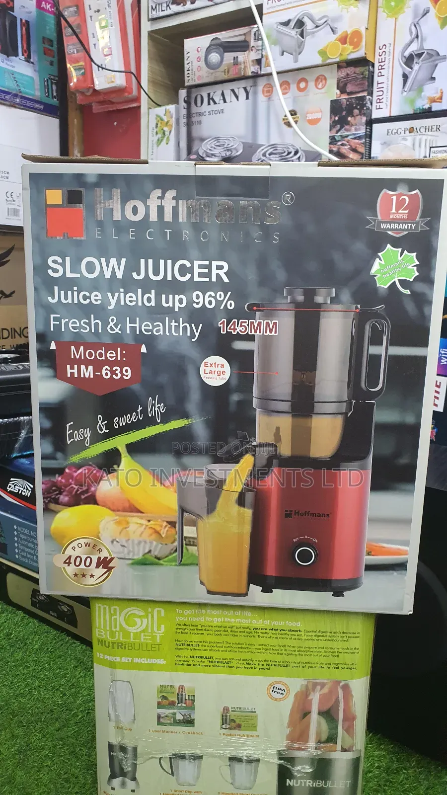 Hoffmans Slow Juicer 145mm Hm-639