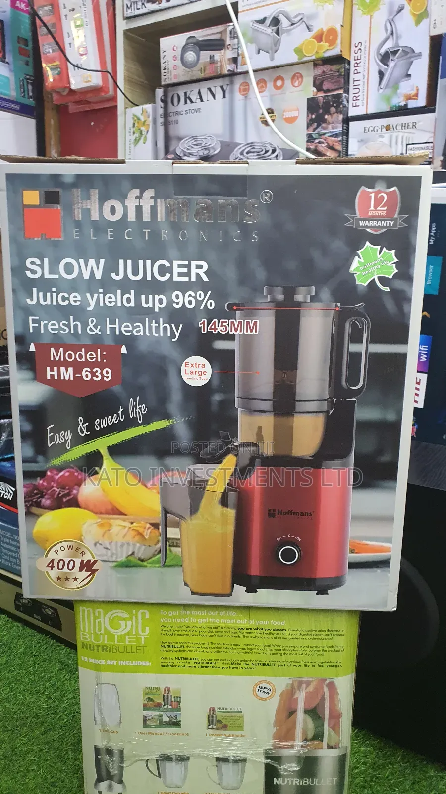 Hoffmans Slow Juicer 145mm Hm-639