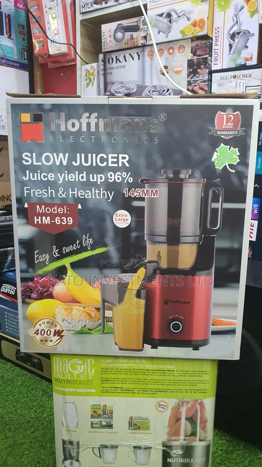 Hoffmans Slow Juicer 145mm Hm-639