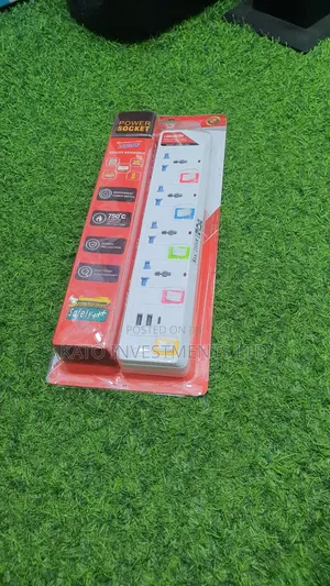 Power Socket Extension With Charging Pots And C -c Adopter