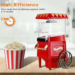 Retro Popcorn Machine With Cart