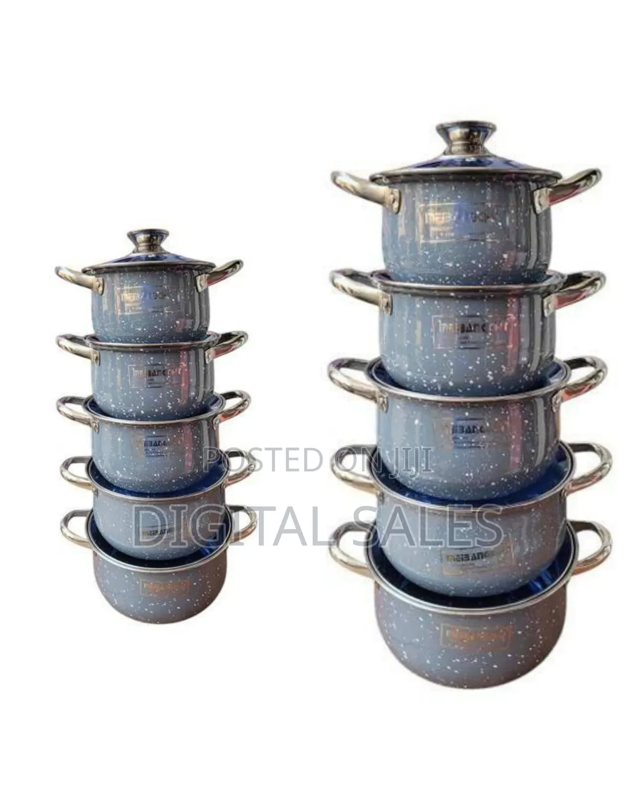 5 Pieces Set of Stainless Steel Food Serving Dishes