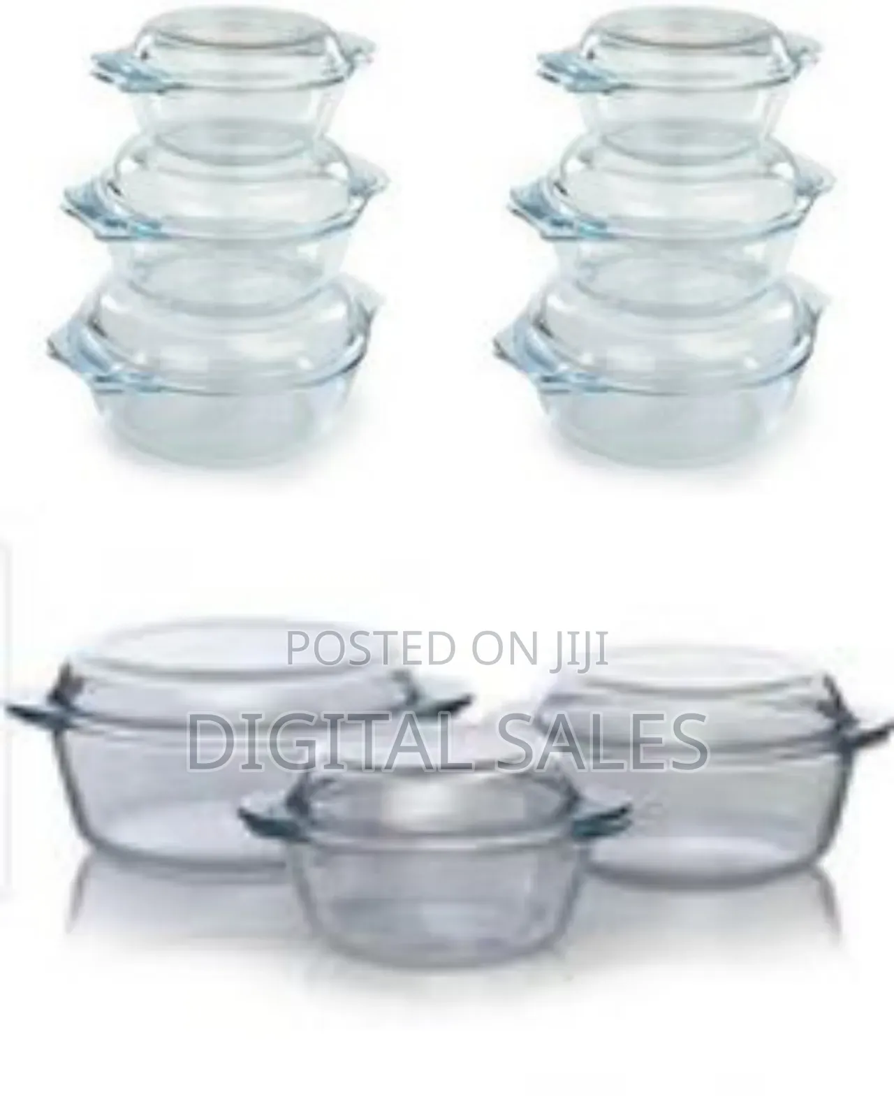 3 Piece Set of Strong Glass Dishes
